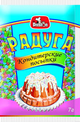 Посыпка кондитерская РАДУГА фигурная 7 г.