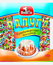 Посыпка кондитерская РАДУГА вермишель 50 г.