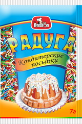 Посыпка кондитерская РАДУГА вермишель 7 г.