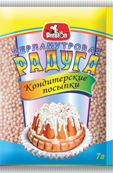 Посыпка кондитерская перламутровая РАДУГА-БИСЕР розовый 